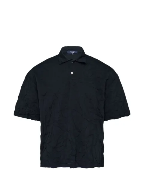 Comme des Garçons Homme crinkled-finish polo shirt