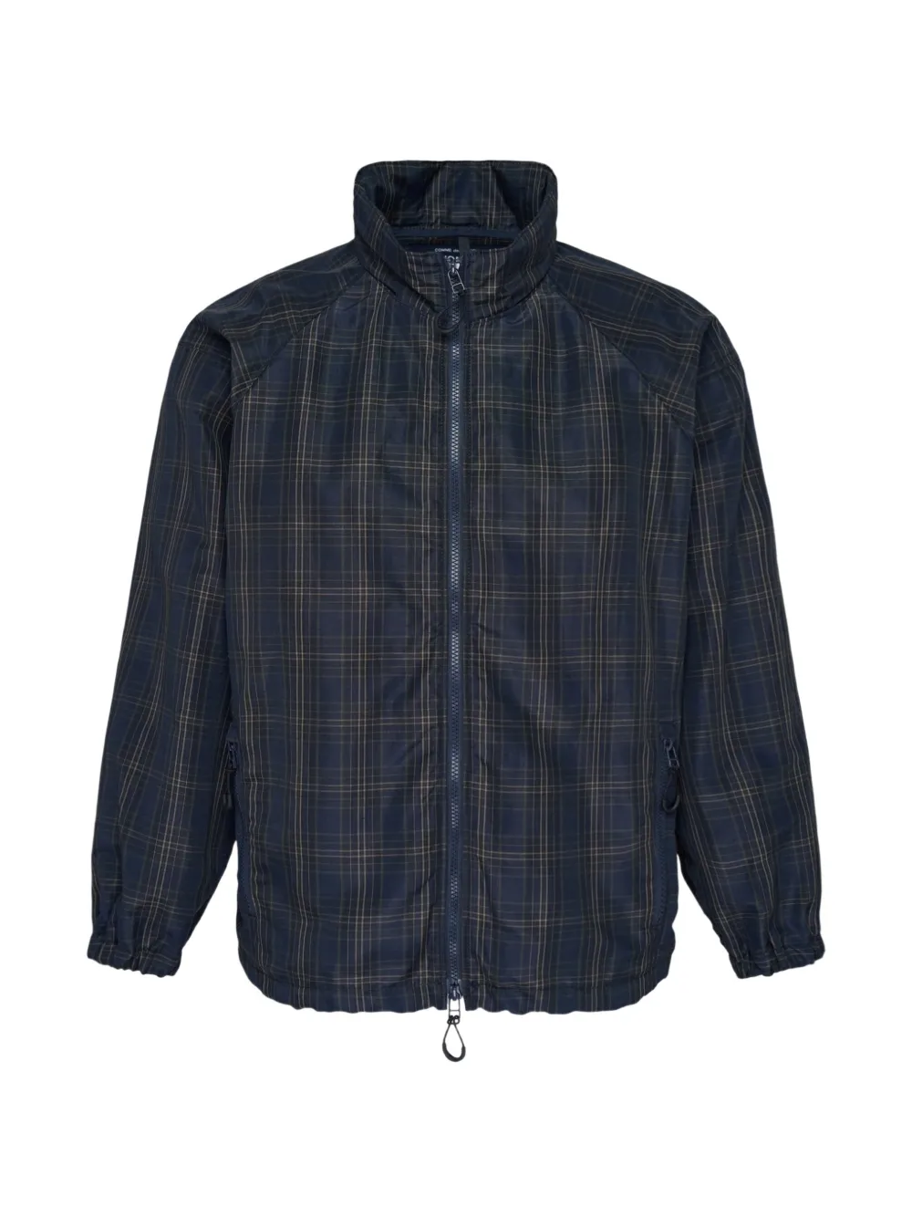Comme des Garçons Homme check-pattern zip-fastening jacket - Blu
