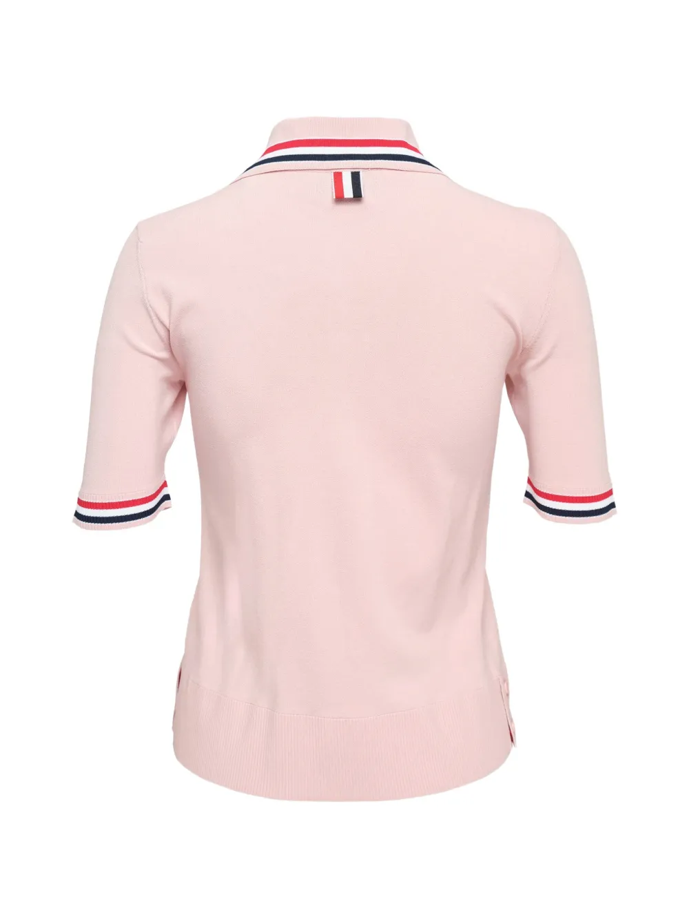 Thom Browne Exclusive ooloshirt met gestreepte afwerking Roze