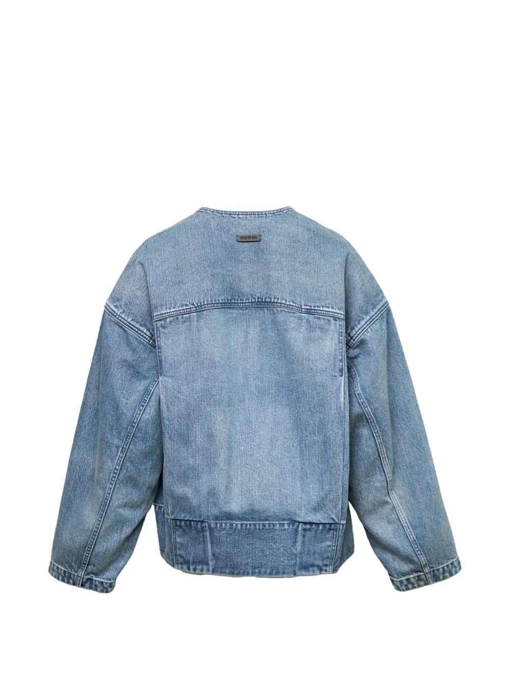 Fear Of God Denim jack zonder revers Blauw