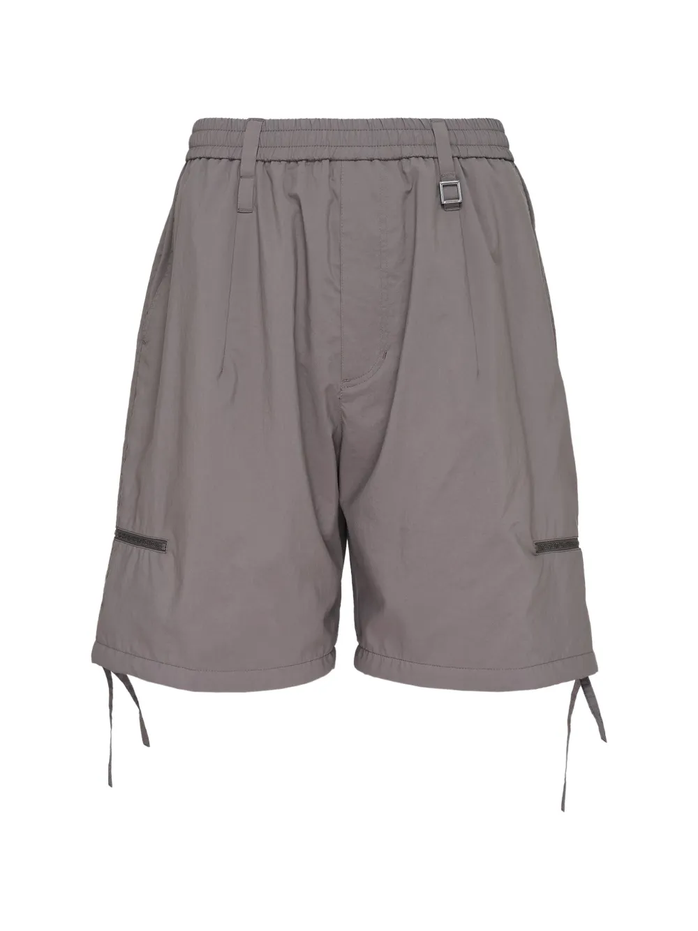 Wooyoungmi zipper-detail drawstring-hem shorts - Grey