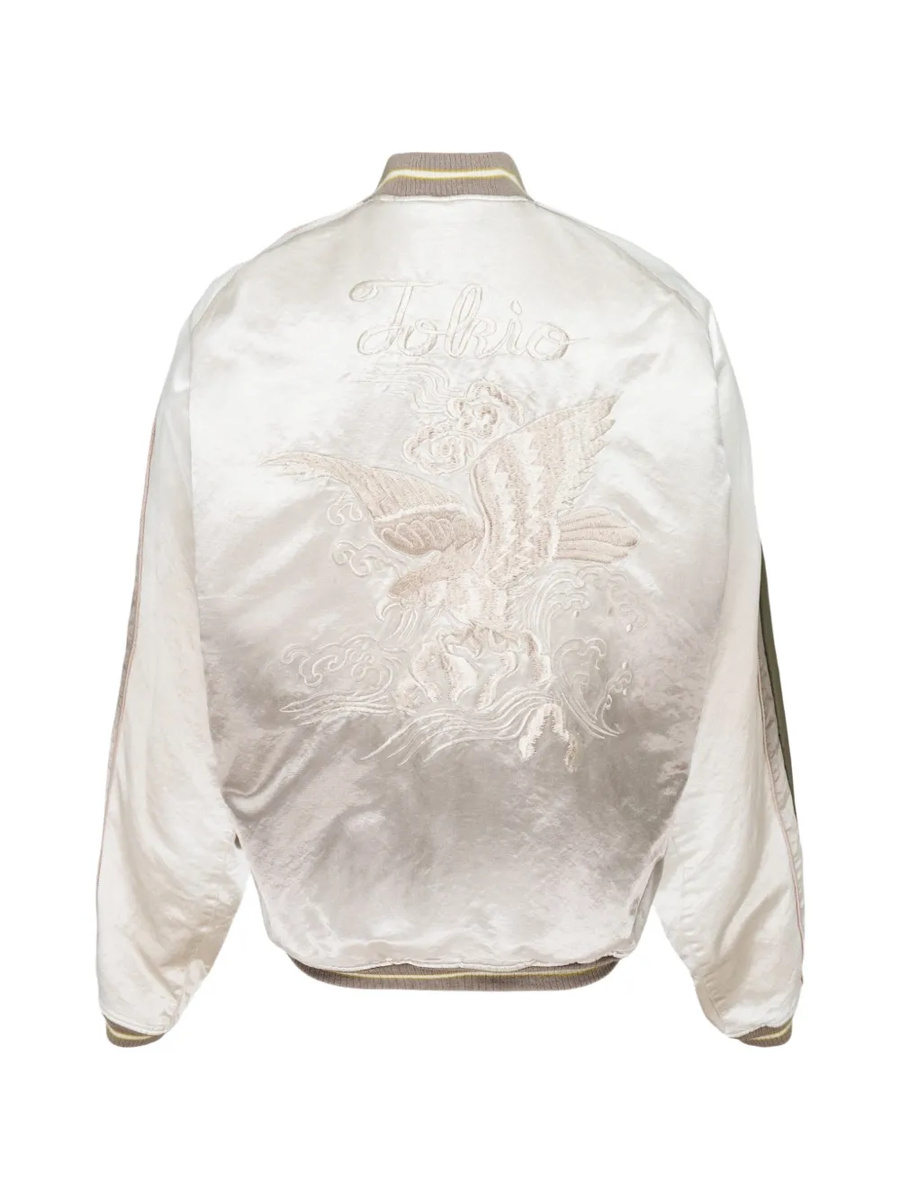 Maison MIHARA YASUHIRO MA-1 Sukajan jack met ritssluiting Groen