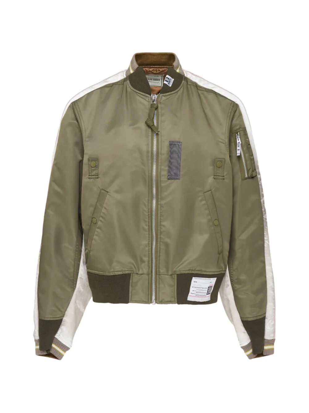 Maison MIHARA YASUHIRO MA-1 Sukajan zip-fastening jacket - Grün