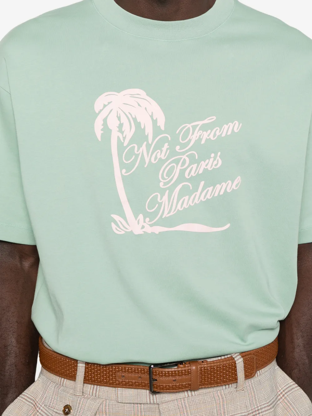 Drôle De Monsieur T-shirt met print Groen