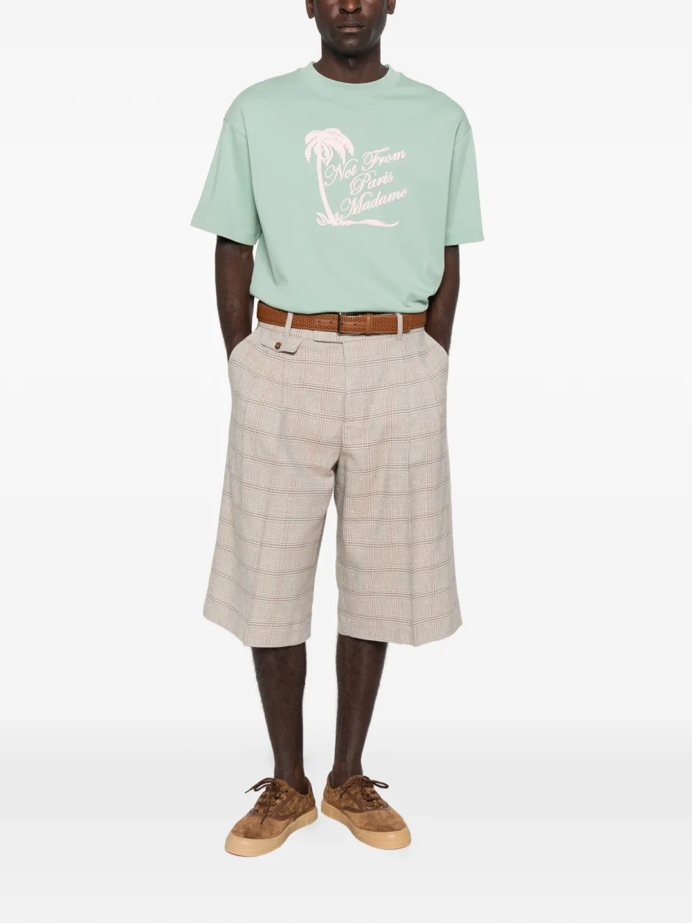 Drôle De Monsieur T-shirt met print Groen