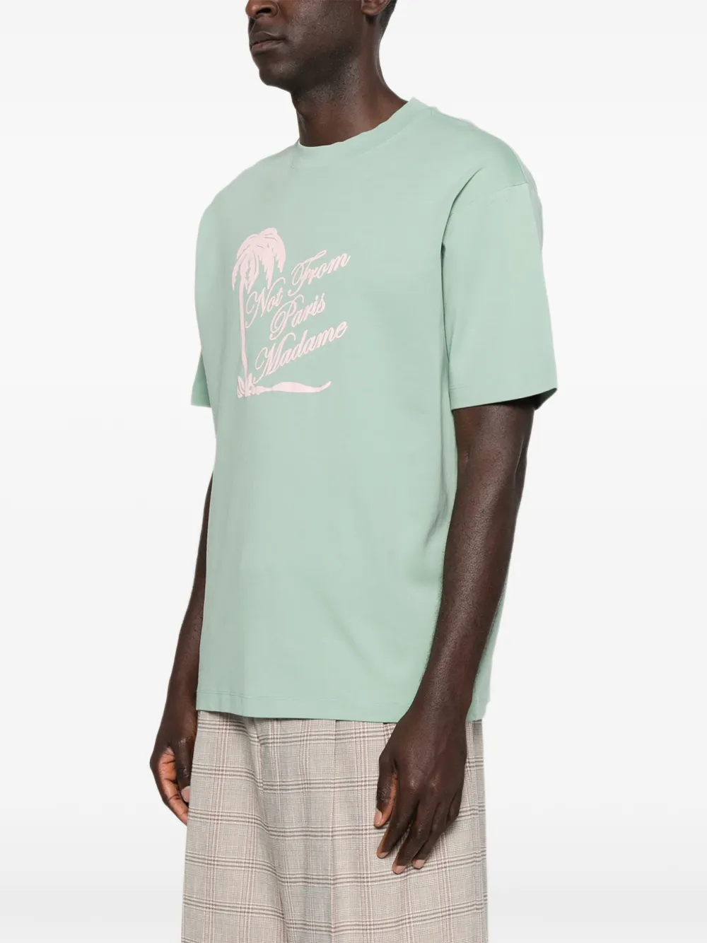 Drôle De Monsieur T-shirt met print Groen