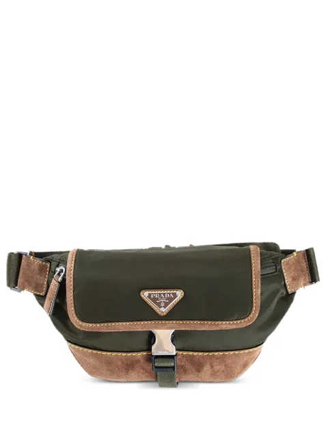 Prada triangle logo belt bag