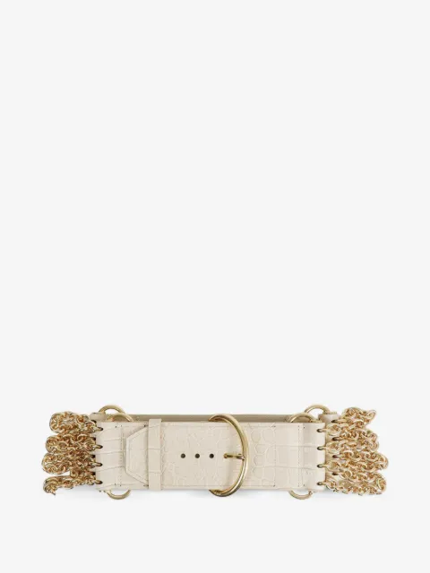 Chloé Camera croc-effect chain belt