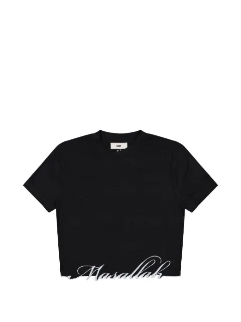 GmbH Masallah embroidered-hem T-shirt