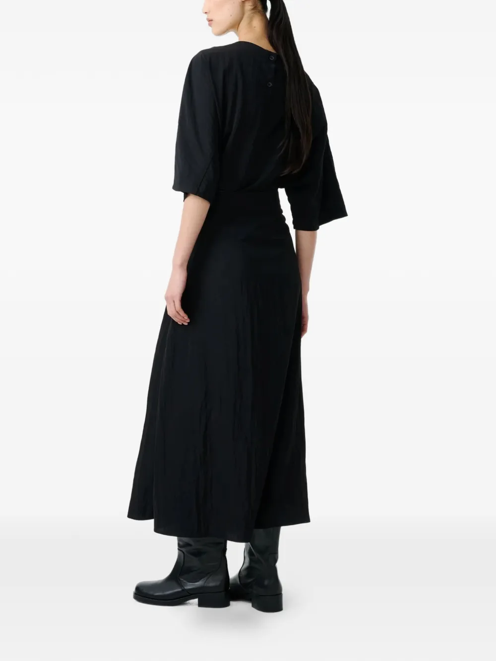 Studio Nicholson Messina Maxi Skirt in Black, view 4