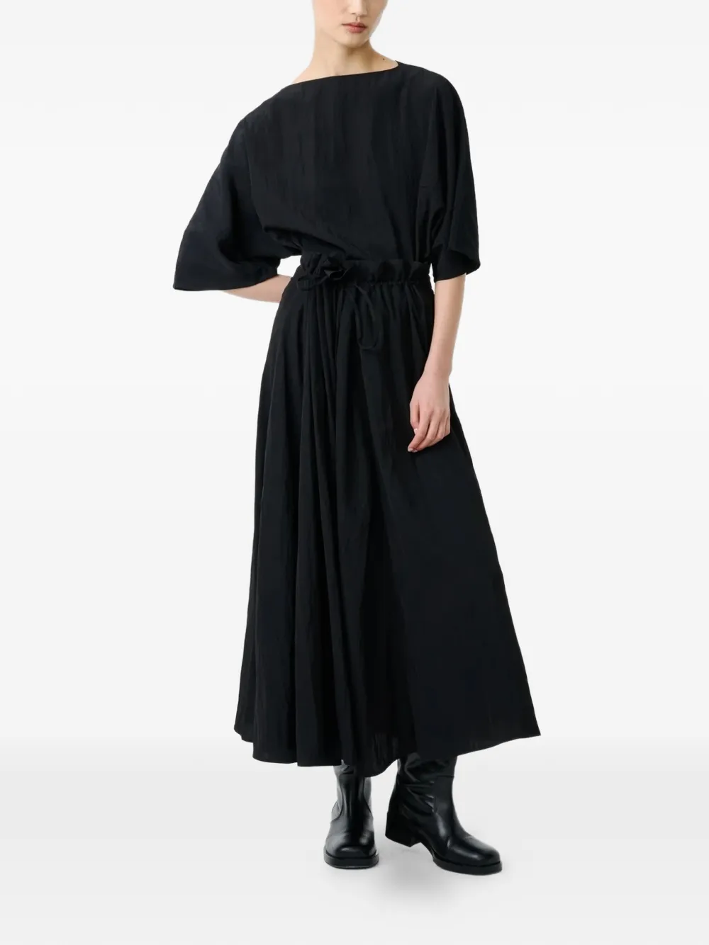  Studio Nicholson Falda Larga Messina - Negro 