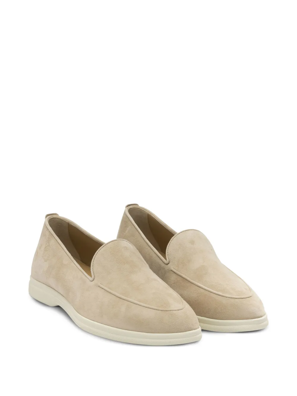 Henderson Baracco Eva suede loafers Beige