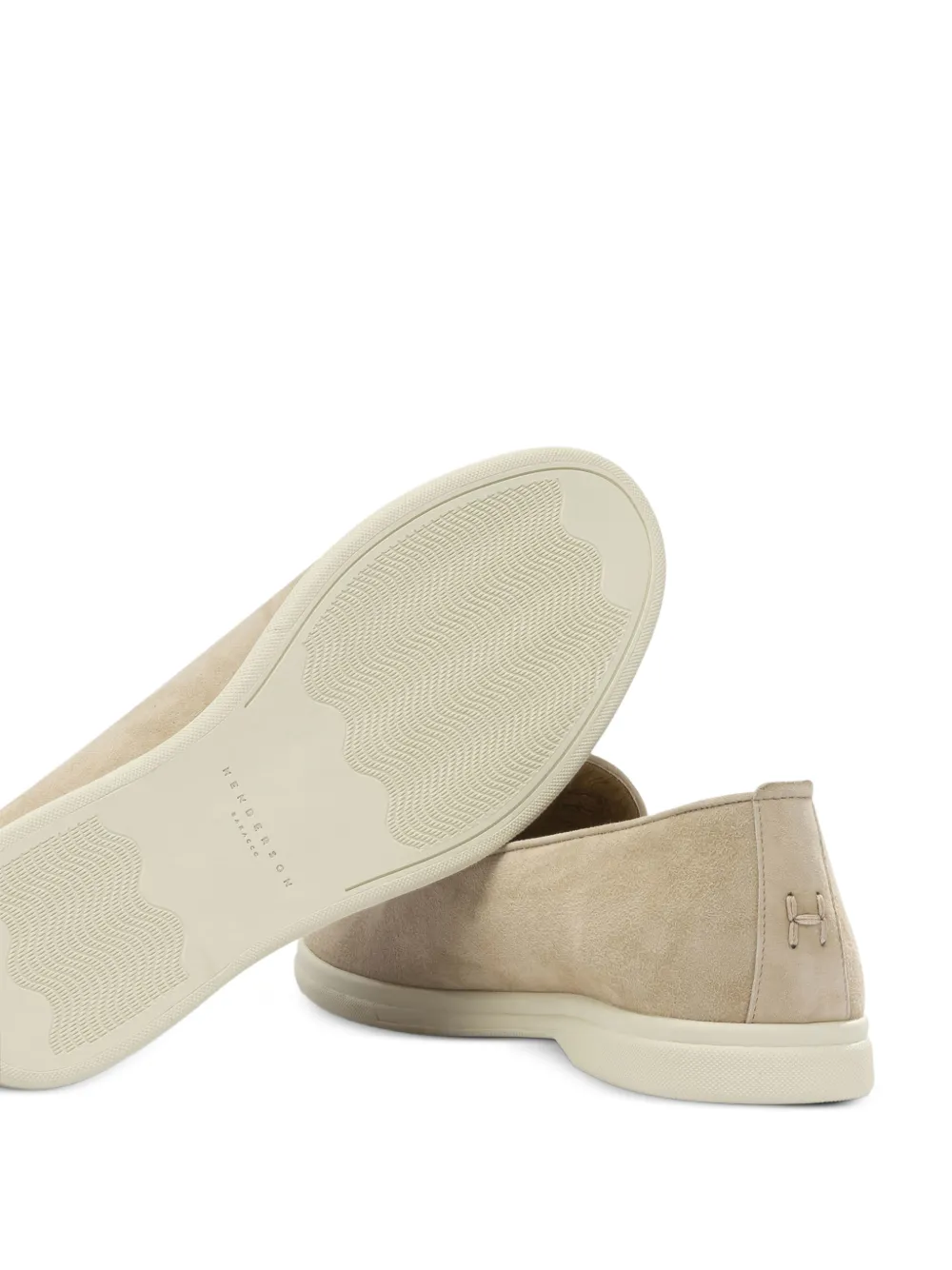 Henderson Baracco Eva suede loafers Beige