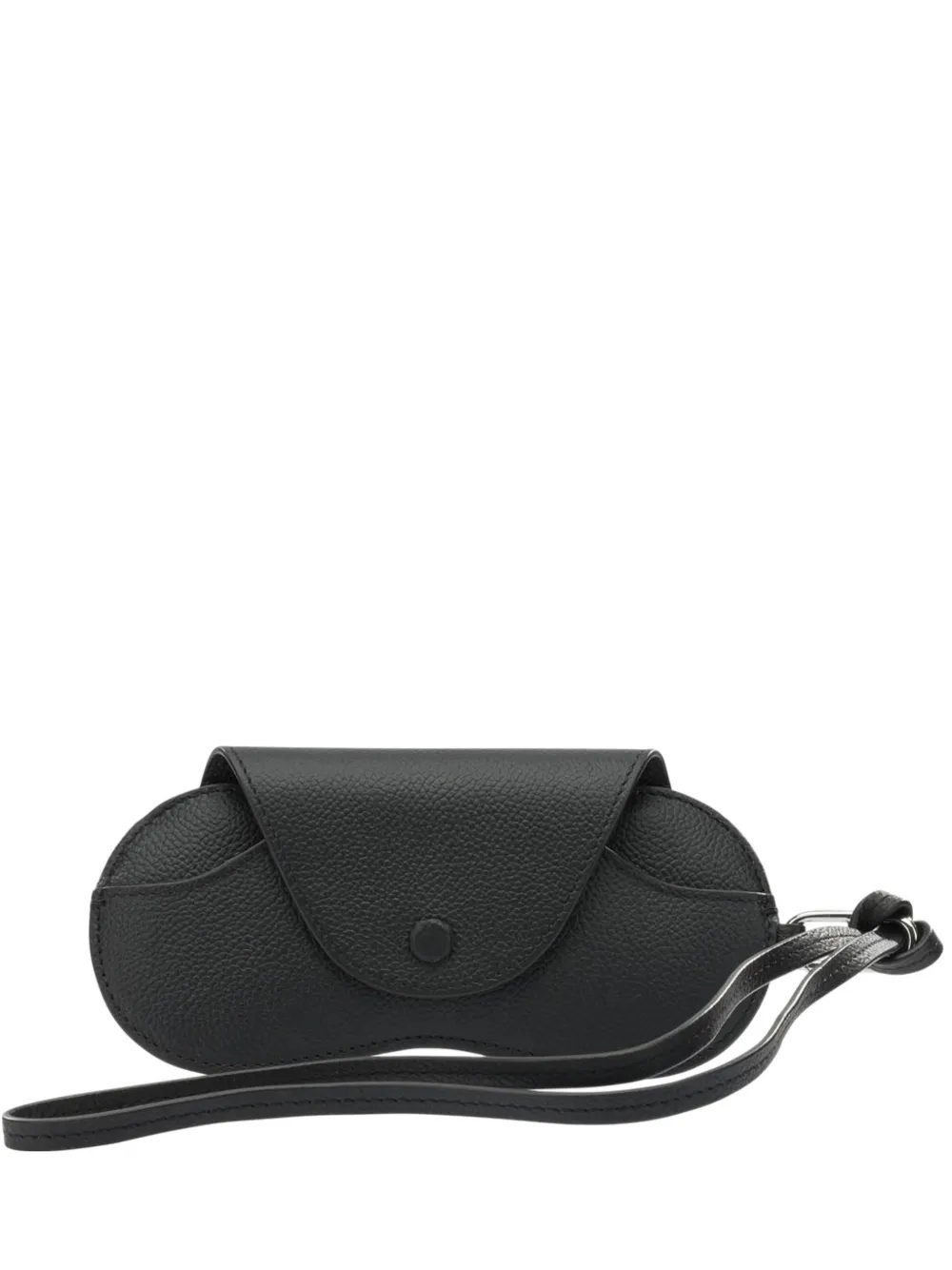 Le Tanneur charm-detail leather glasses case - Nero