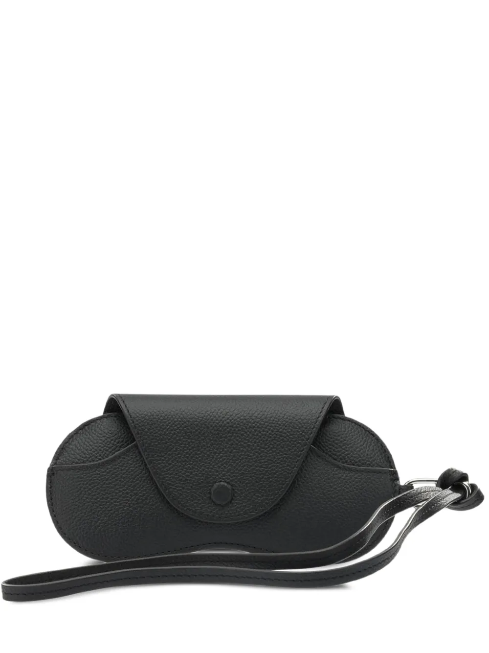 Le Tanneur charm-detail leather glasses case - Nero