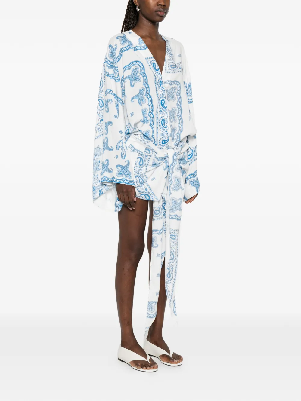 The Attico Asymmetrische jurk Wit