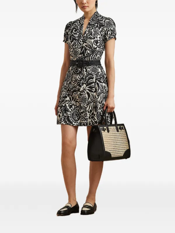 ralph lauren floral mini dress Cotton mini dress with floral print brand POLO RALPH LAUREN Globalbrandsstore.com/en