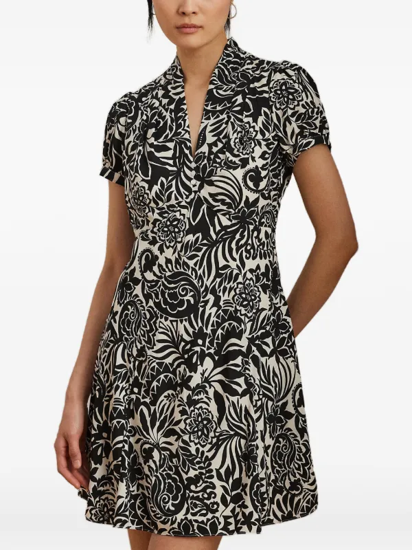ralph lauren mini dress women Pleated Cotton Jersey Minidress (Women)