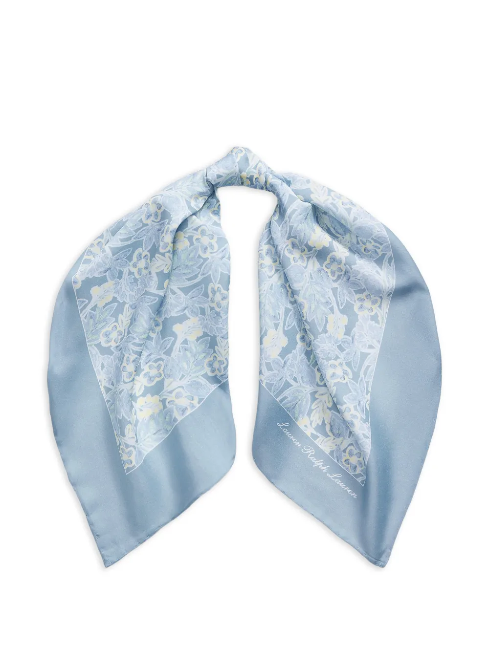 Lauren Ralph Lauren floral-print scarf - Blu