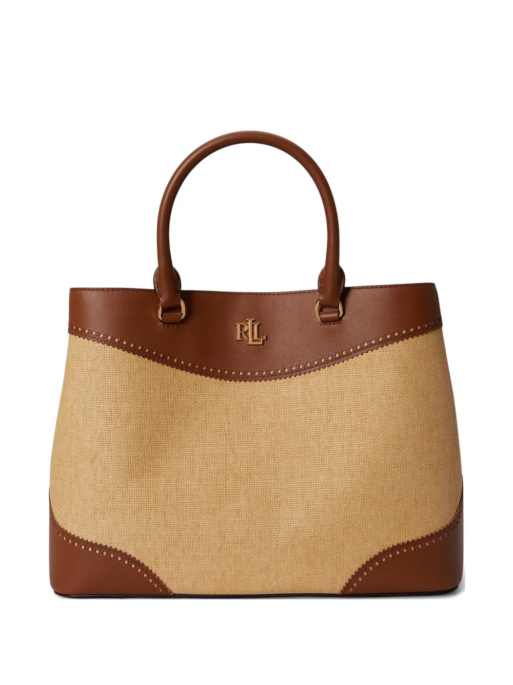 Lauren Ralph Lauren Borsa tote Marcy grande - Toni neutri