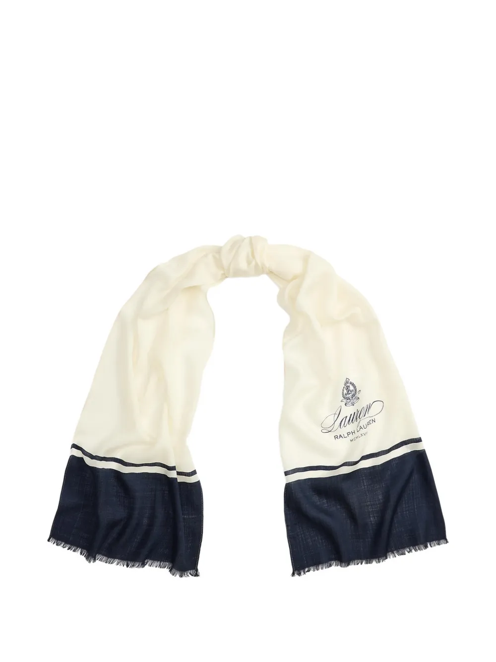 Lauren Ralph Lauren logo-print scarf - Toni neutri
