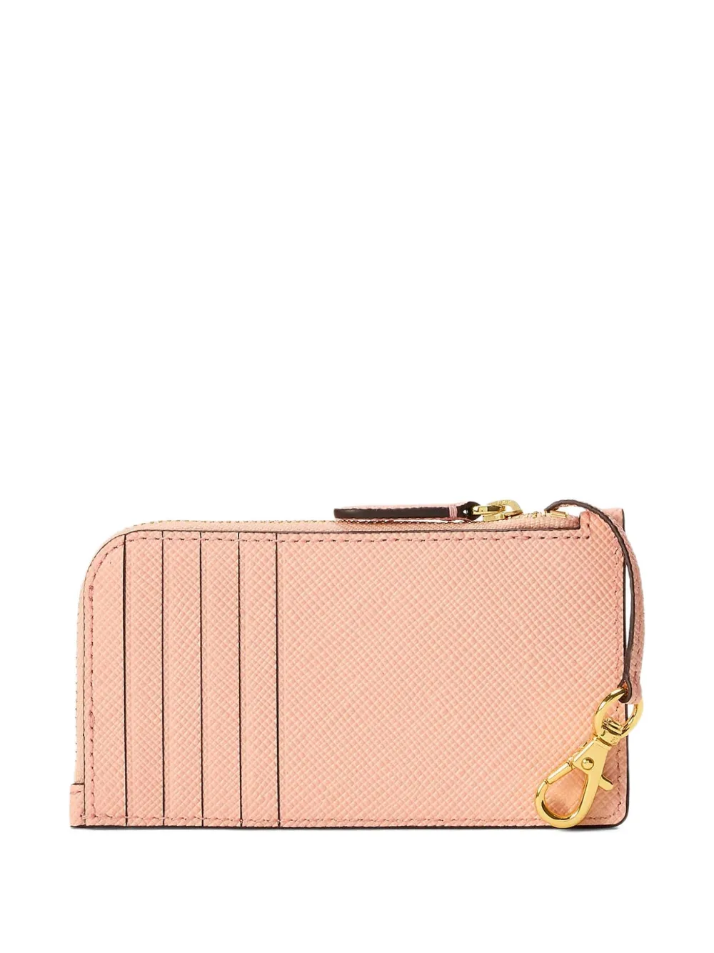 Lauren Ralph Lauren Leren portemonnee met logoplakkaat Roze