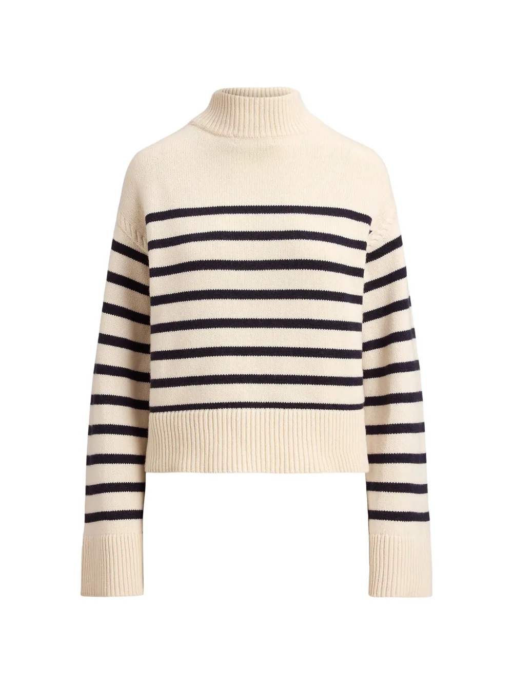Lauren Ralph Lauren striped mock-neck sweater - Toni neutri
