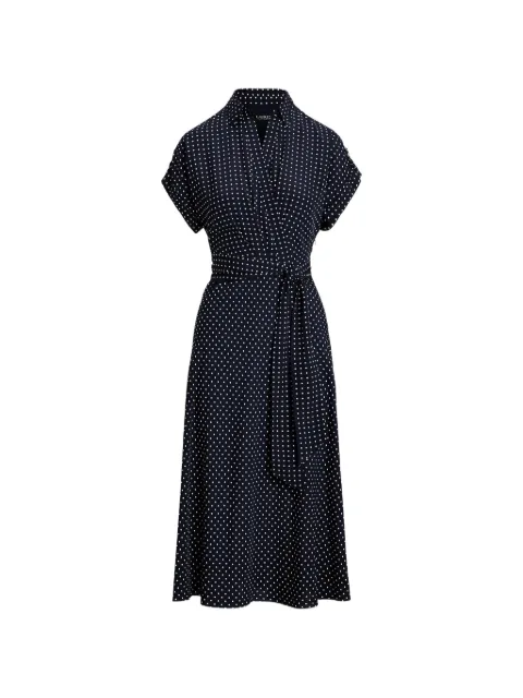 Lauren Ralph Lauren ポルカドット ラップドレス