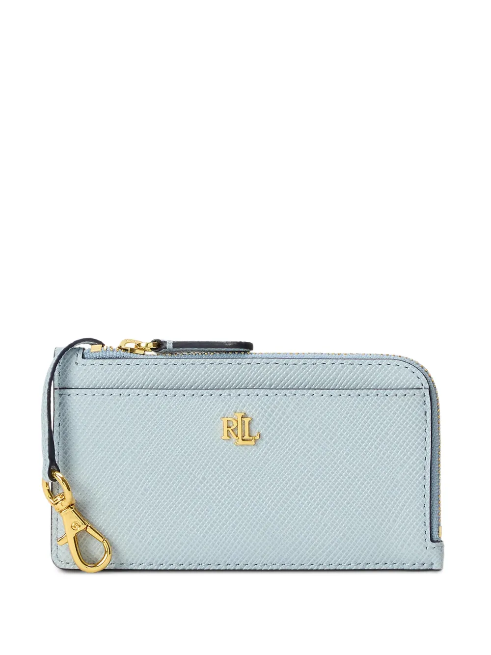 Lauren Ralph Lauren logo-plaque leather wallet - Blu