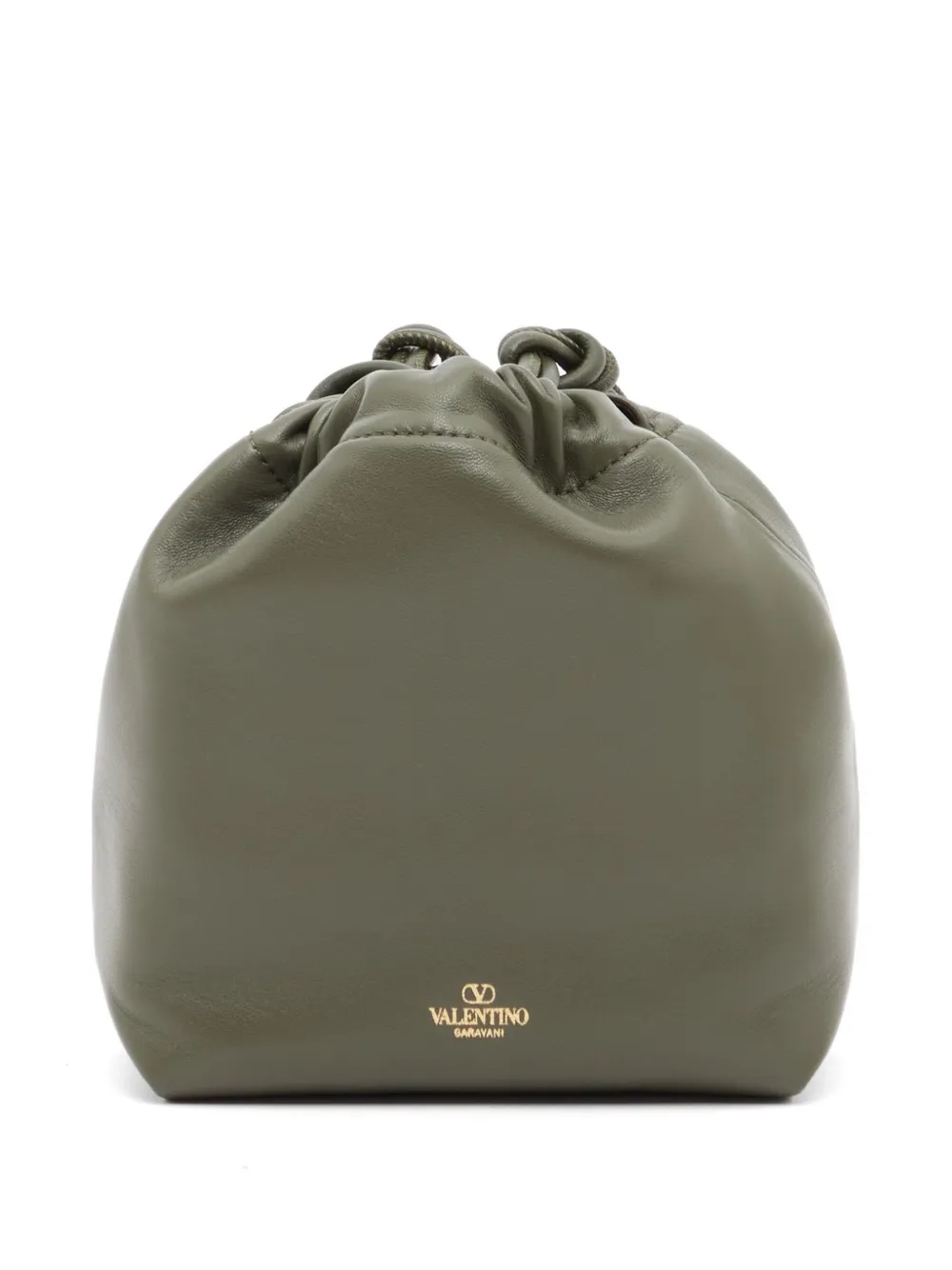 Valentino Garavani VLogo Pouf mini-tas van nappa leer Groen