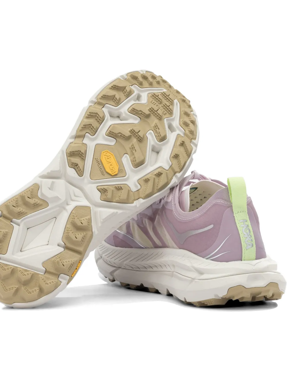 HOKA Mafate Speed 4 Lite panelled sneakers Roze