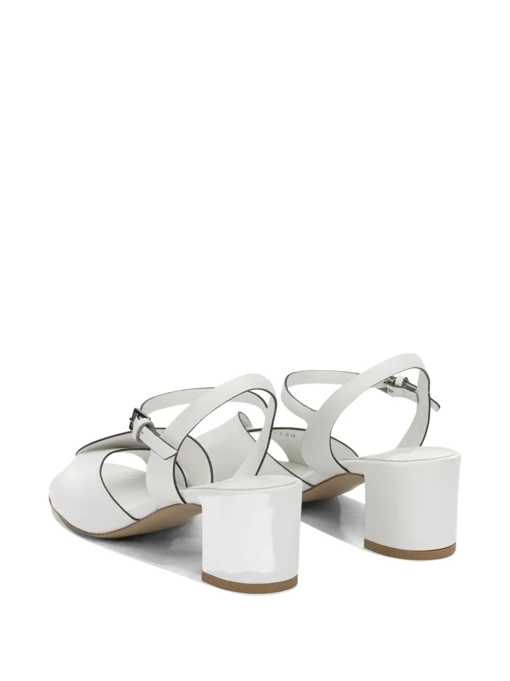 Del Carlo crossover-strap buckle-fastening sandals Wit