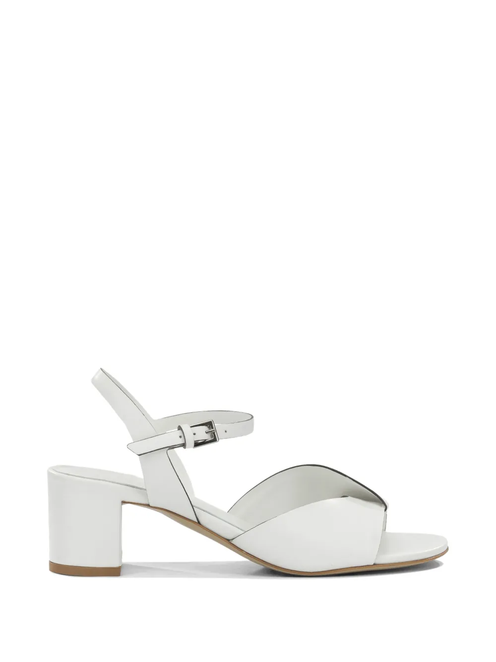 Del Carlo crossover-strap buckle-fastening sandals - Bianco