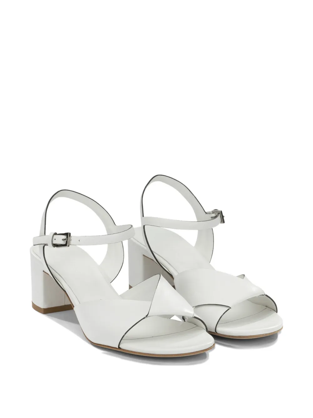 Del Carlo crossover-strap buckle-fastening sandals Wit