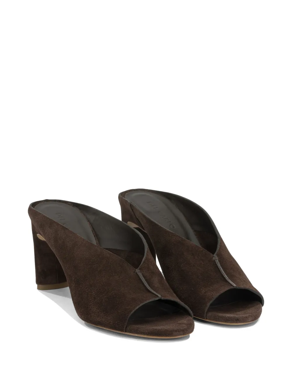 Del Carlo suede peep-toe mules Bruin