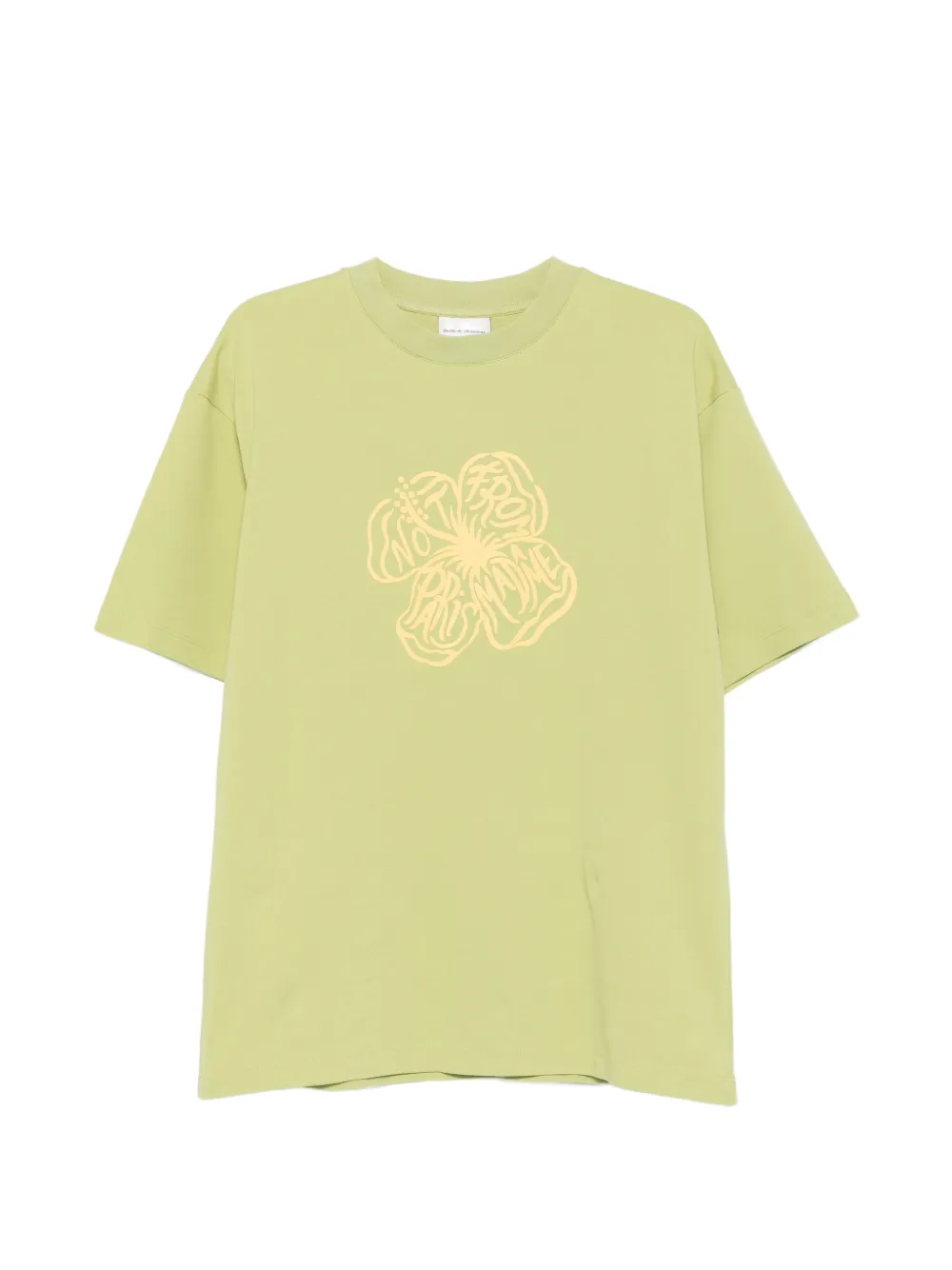 Drôle De Monsieur floral-print T-shirt - Verde
