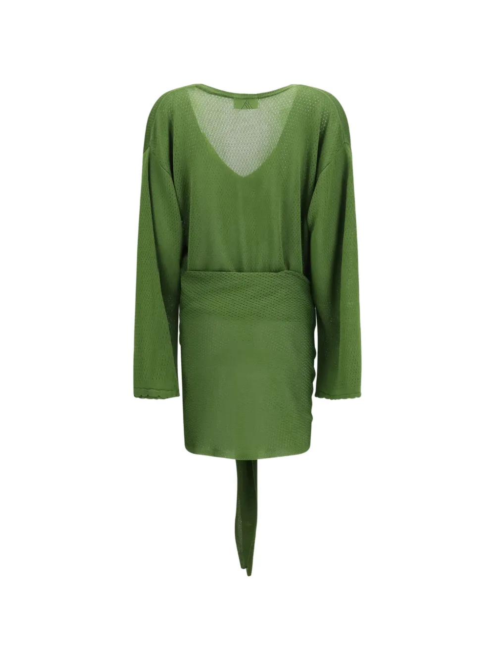 The Attico Mini-jurk met V-hals Groen