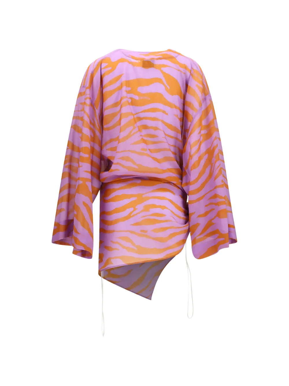 The Attico Mini-blousejurk met zebraprint Roze