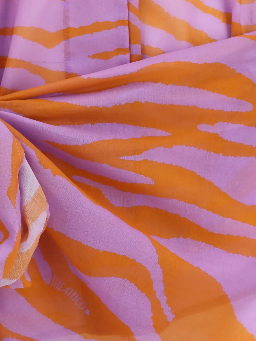 The Attico Mini-blousejurk met zebraprint Roze