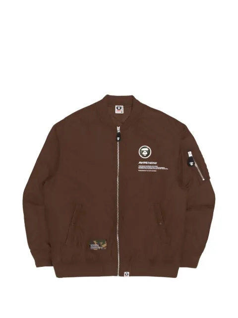 AAPE BY *A BATHING APE® Moonface zipped bomber jacket