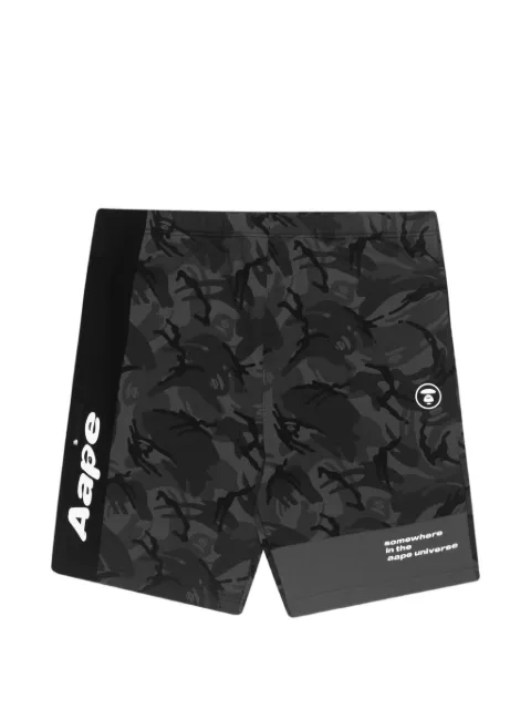 AAPE BY *A BATHING APE® Moonface graphic-print shorts