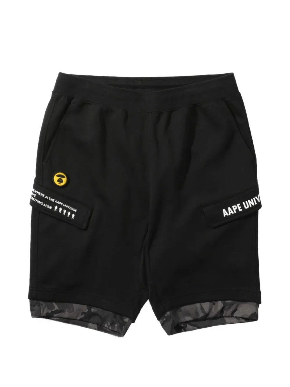 AAPE BY *A BATHING APE® logo-print cargo shorts - Black