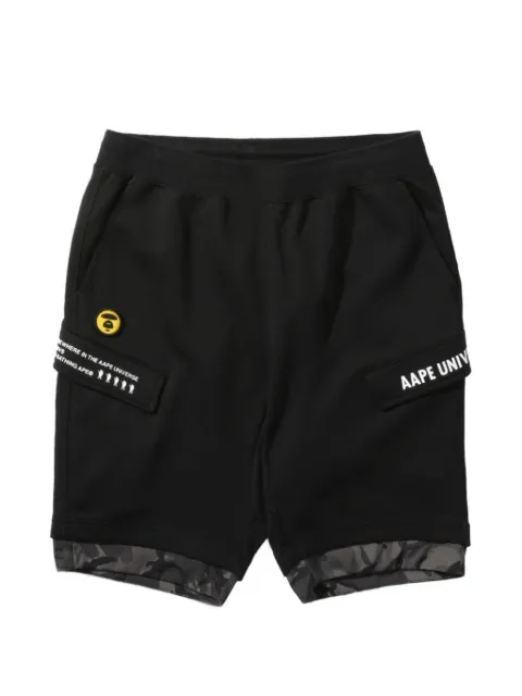 AAPE BY *A BATHING APE® logo-print cargo shorts