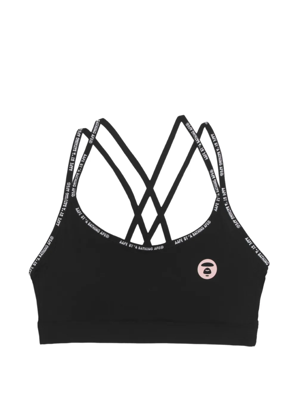AAPE BY *A BATHING APE® Moonface criss-cross sports bra