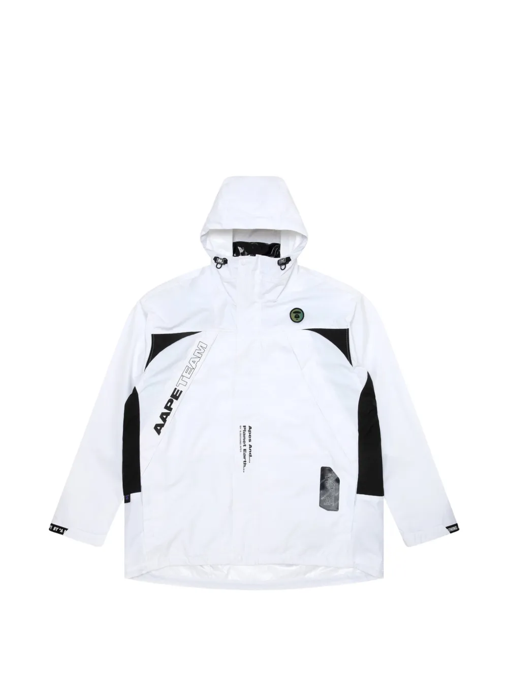 AAPE BY *A BATHING APE® Moonface reversible hooded jacket - White