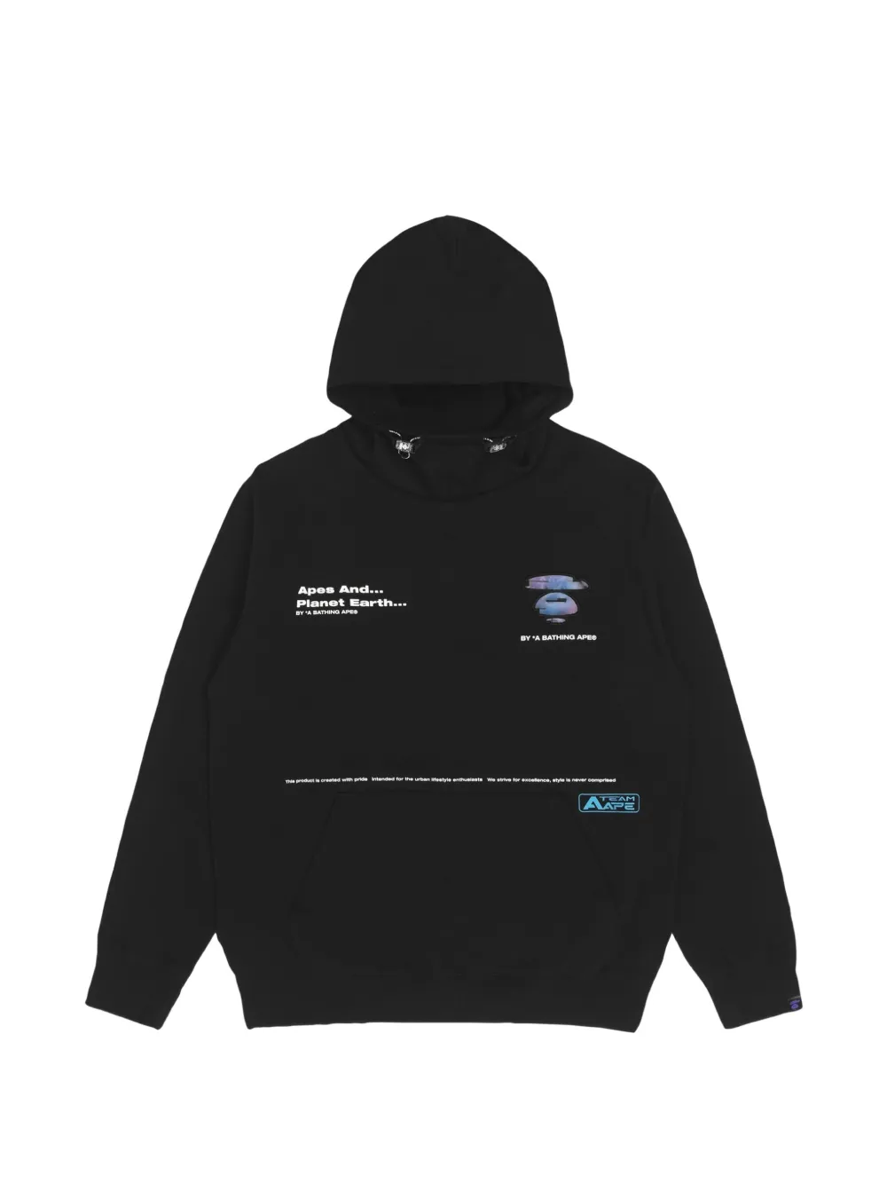 AAPE BY *A BATHING APE® Moonface-patch hoodie · M