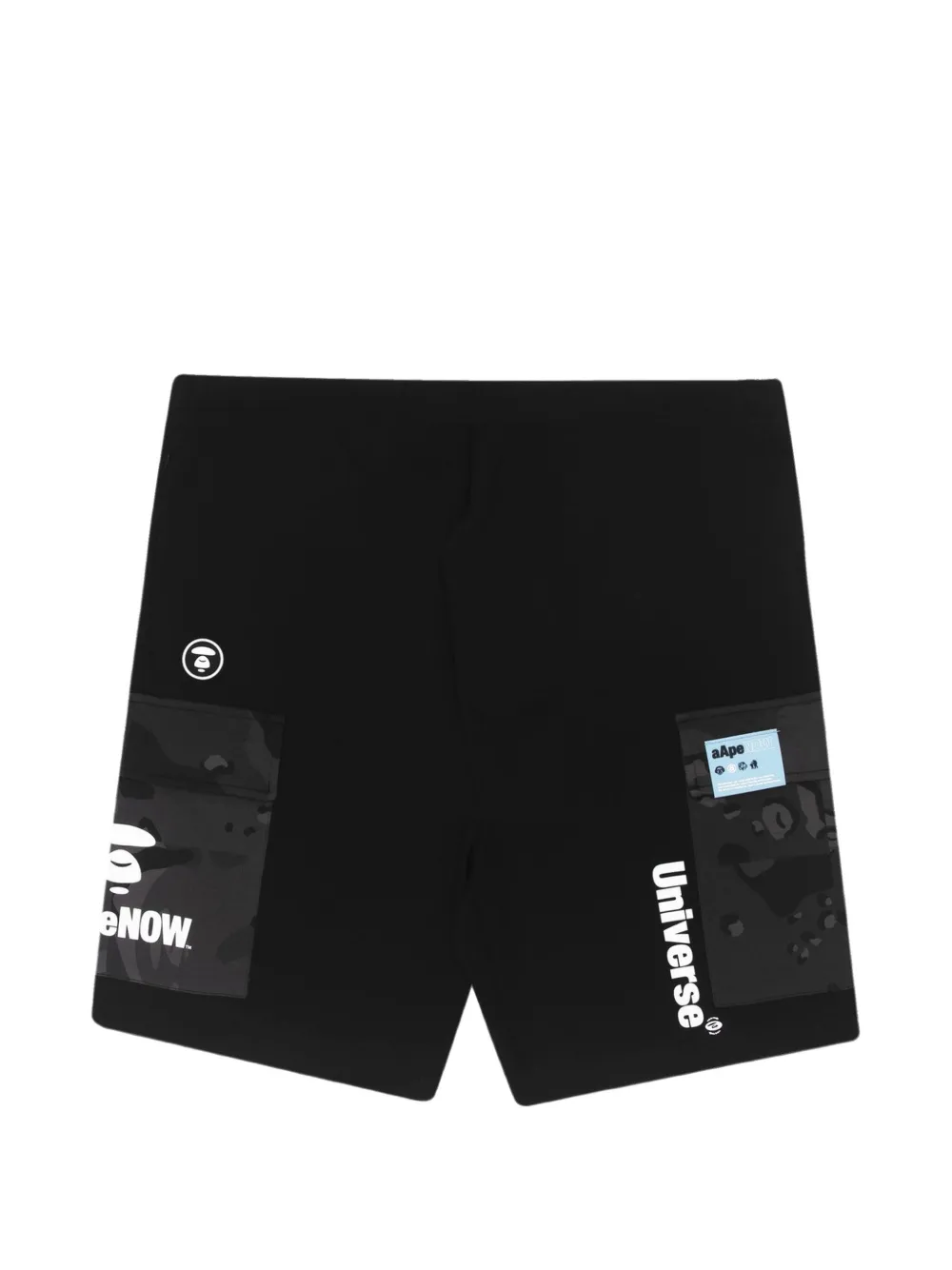 AAPE BY *A BATHING APE® Moonface camo-print shorts - Black