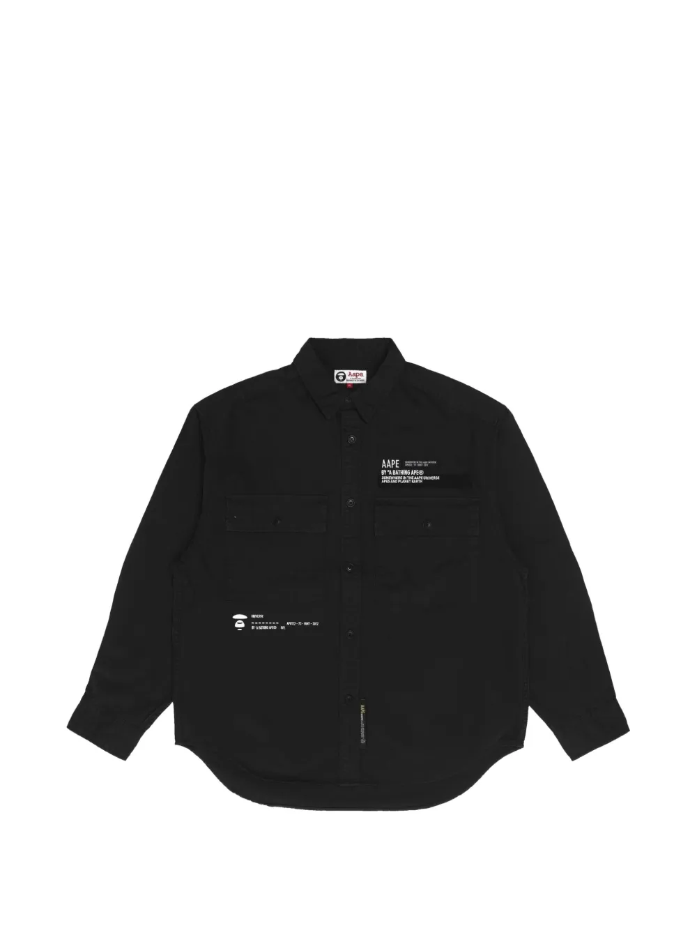 AAPE BY *A BATHING APE® embroidered shirt · L