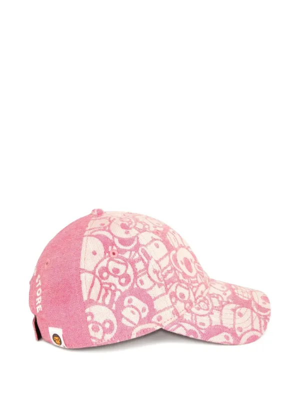 BABY MILO® STORE BY *A BATHING APE® logo-embroidered Cap | Pink