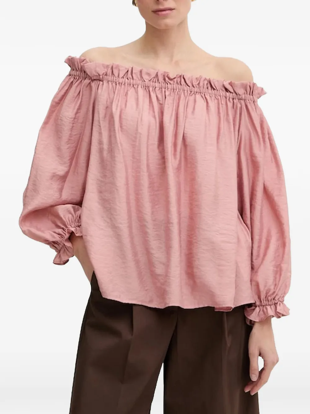 Marella Blusa con spalle scoperte - Rosa